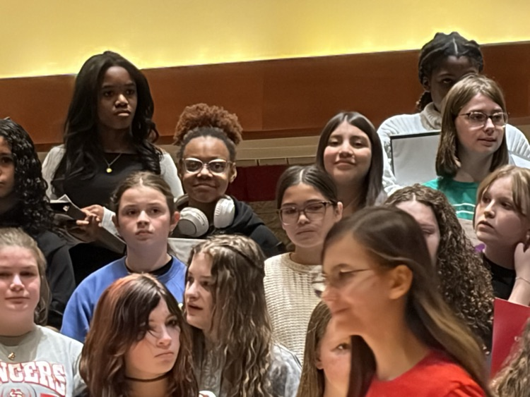 BRMS students on the risers