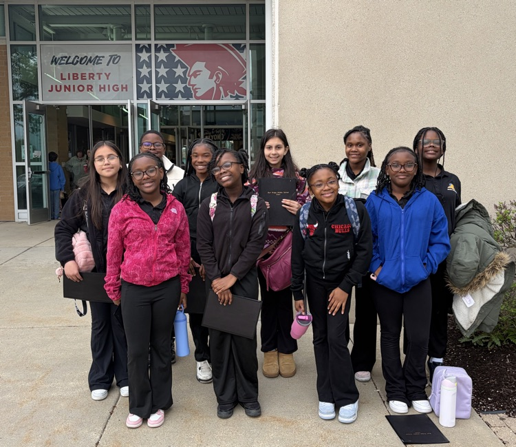 choir students outside of building