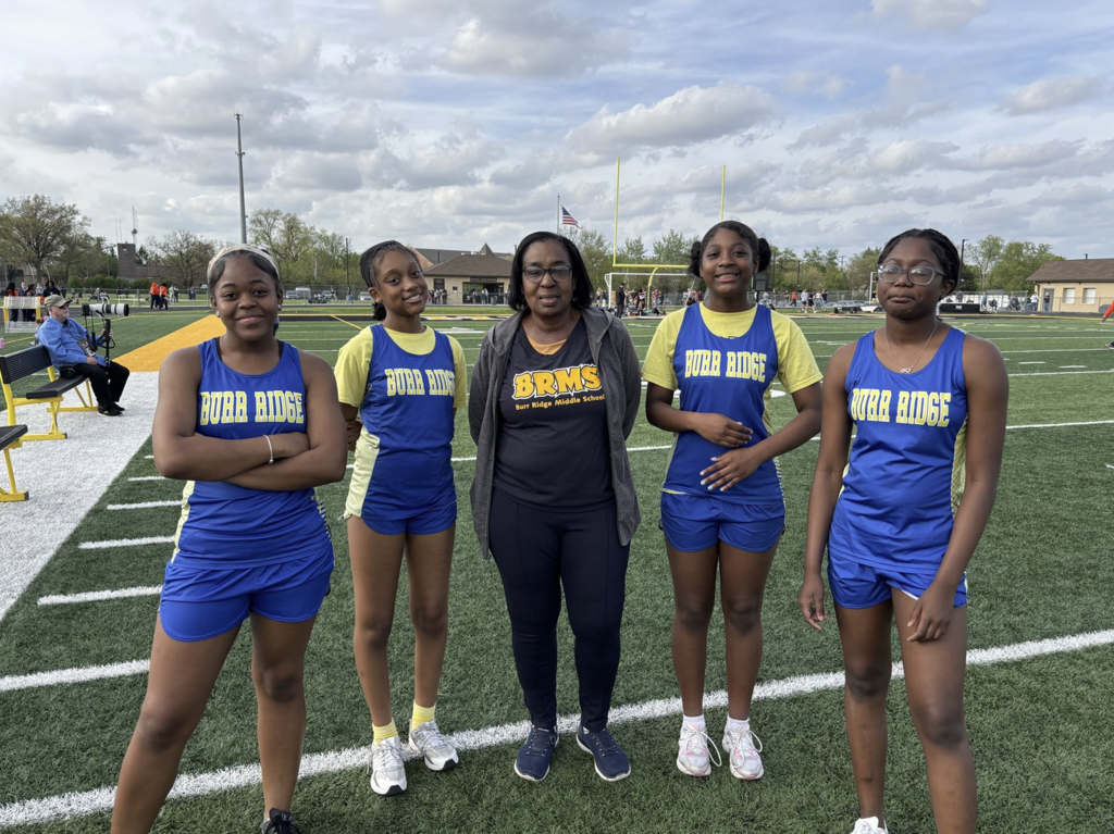 Track and Field Coach, Ms. Hudson with Cross Country Participants