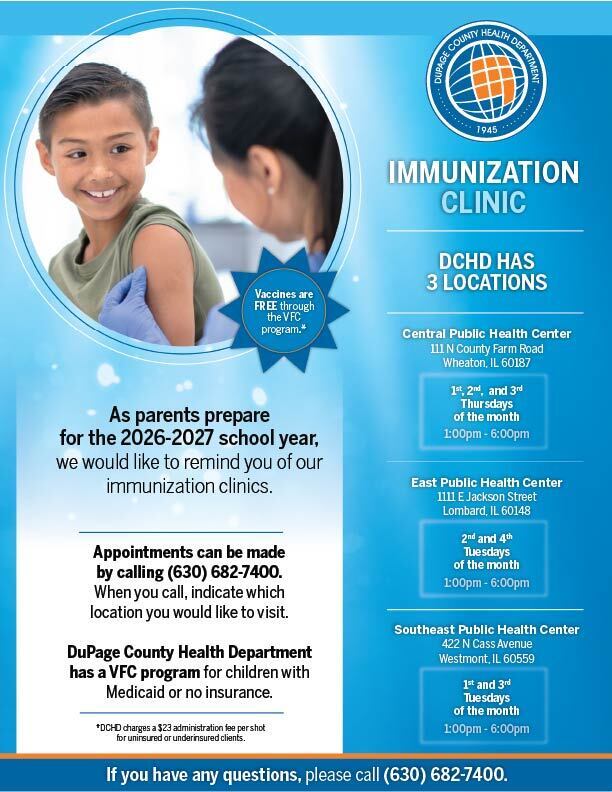 DuPage County Immunization Clinic Info