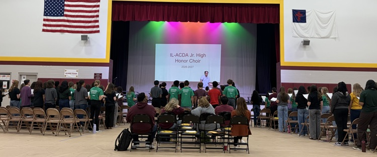 students rehearsing