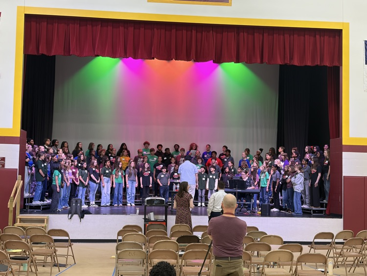 choir members on stage