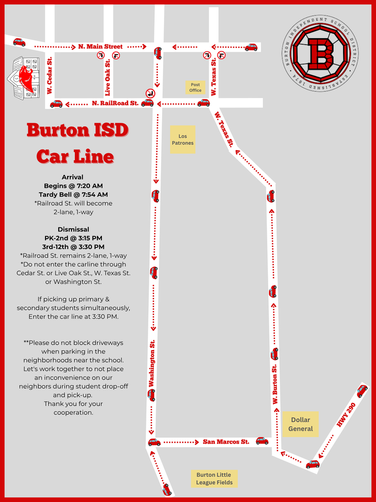 Updated Car Line Map