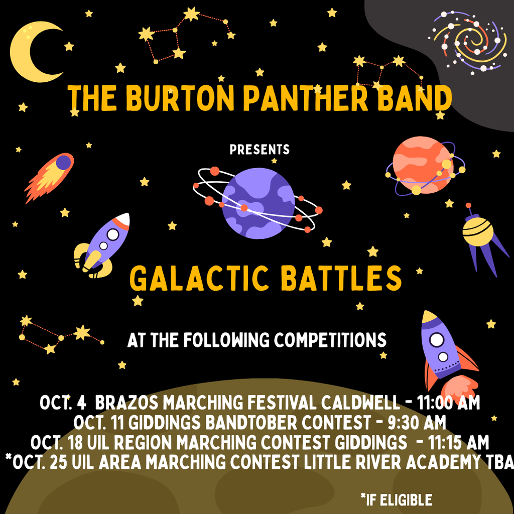 Band Contest schedule