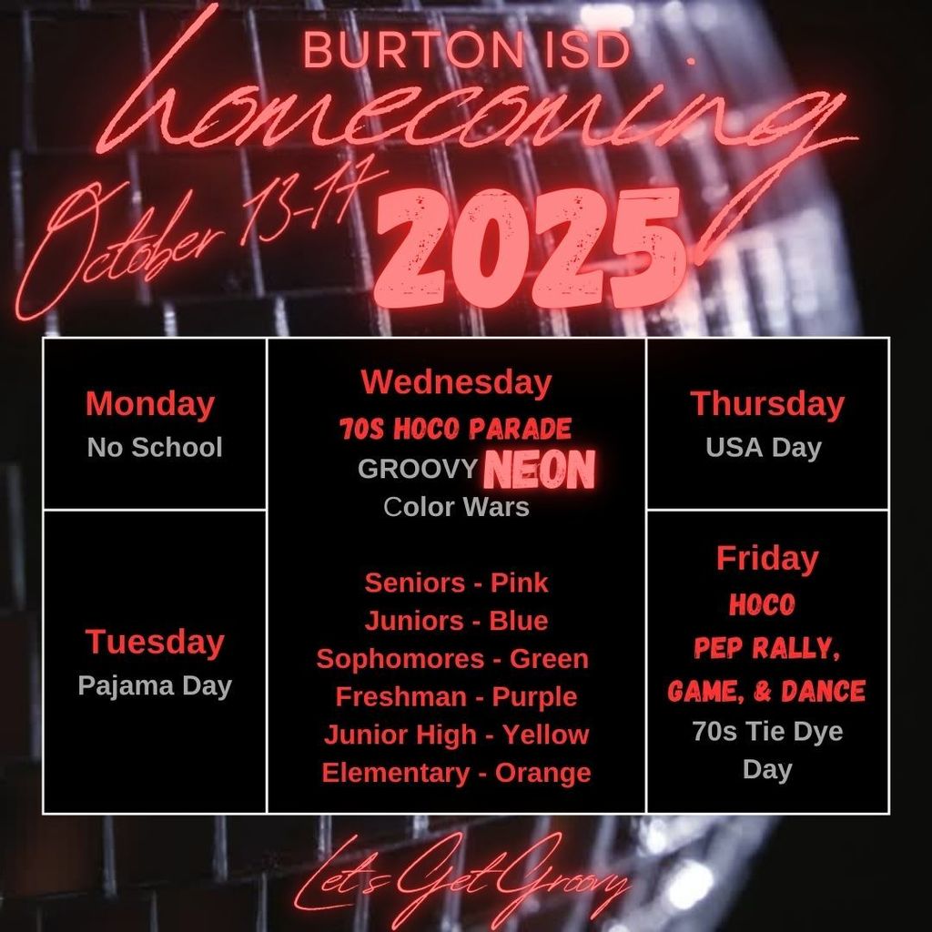 Homecoming Dress Up days