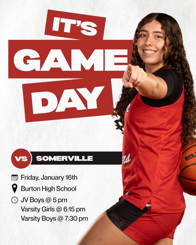 White Red Modern Basketball Game Day Instagram Post