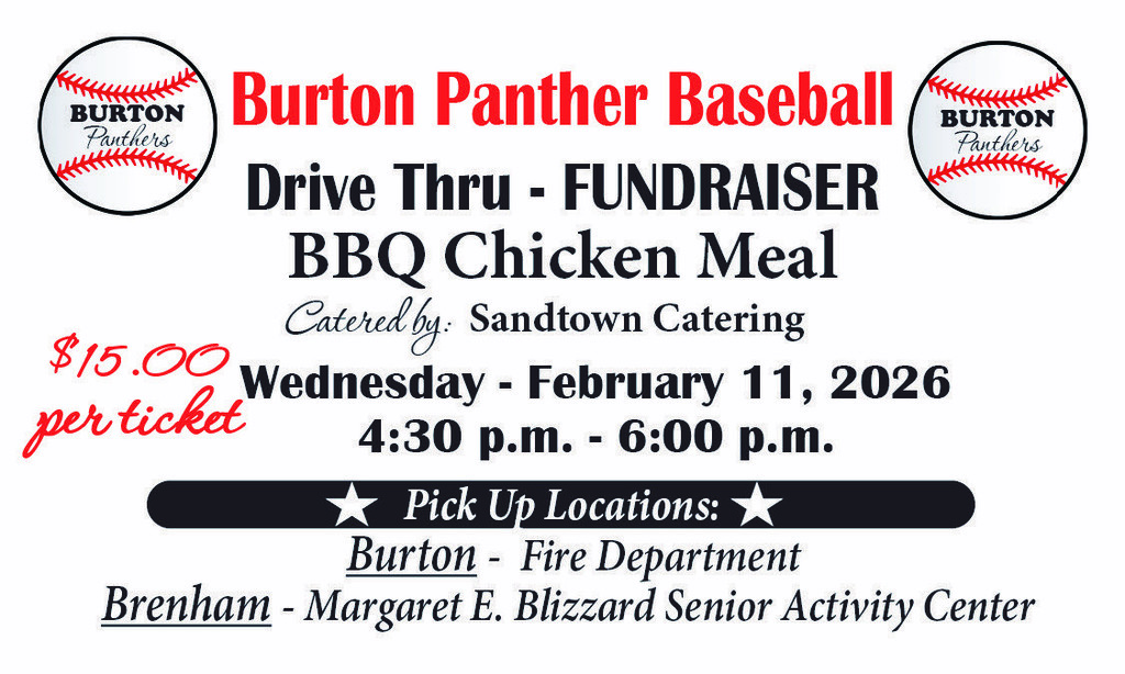 Ticket with fundraiser information.