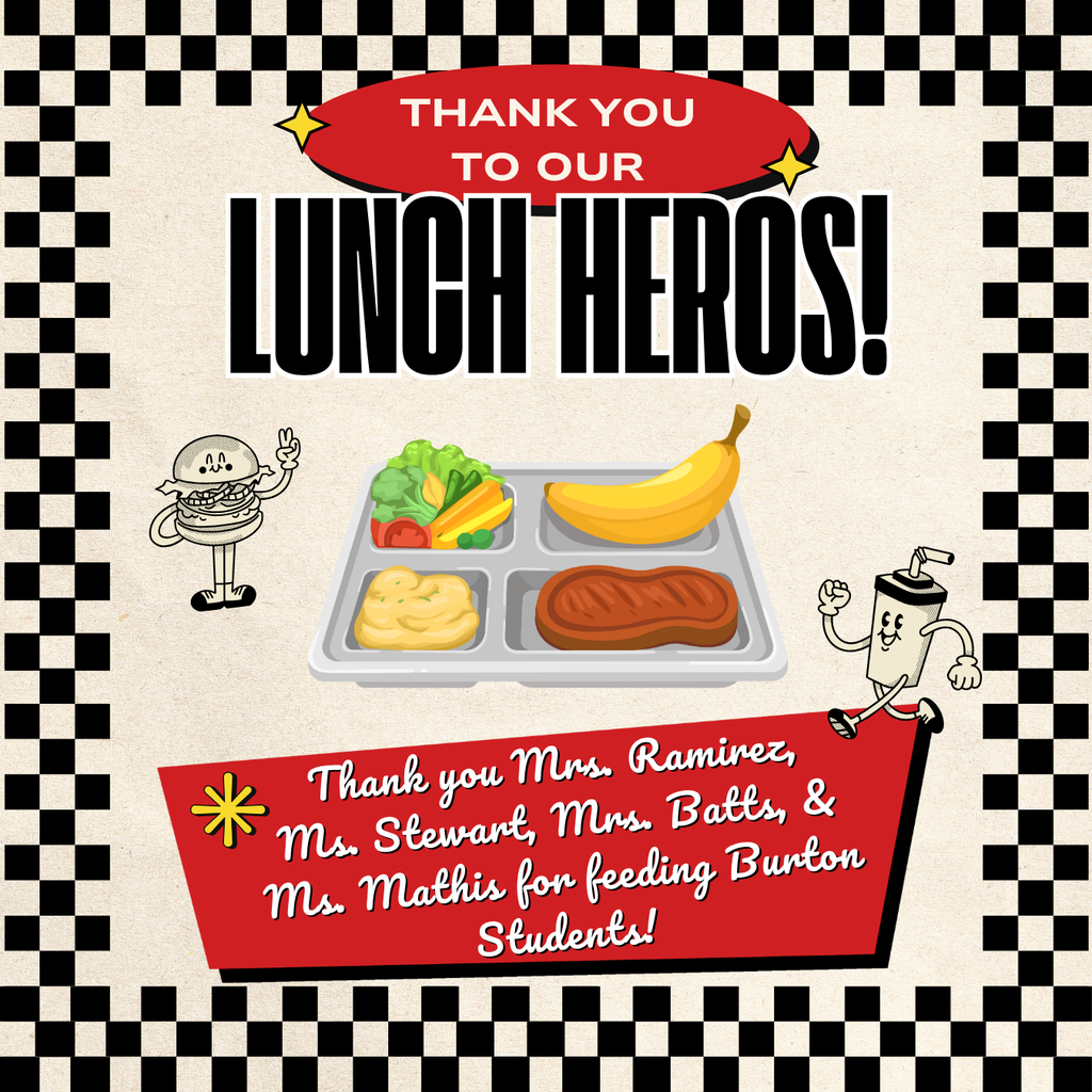 vintage themed post thanking the lunch ladies for their hardwork.