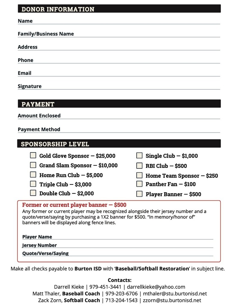 Baseball / Softball Campaign