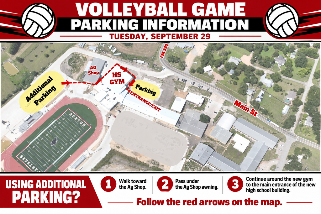 Volleyball Parking Map