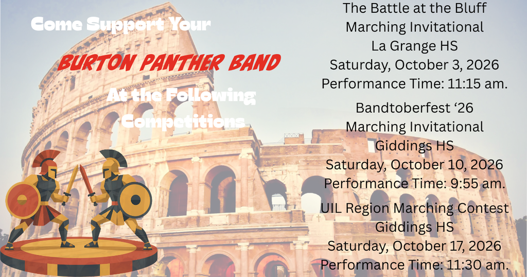 Band Competition Dates