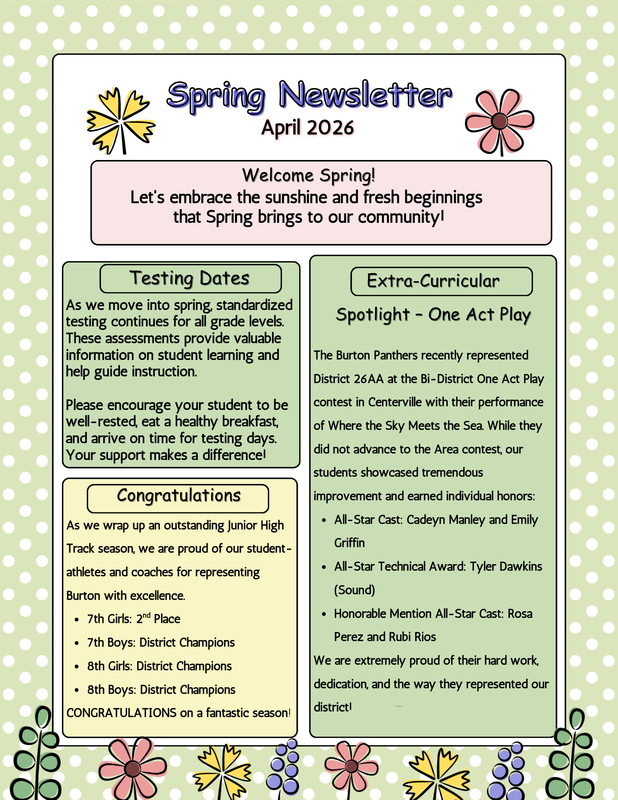 April  Newsletter 