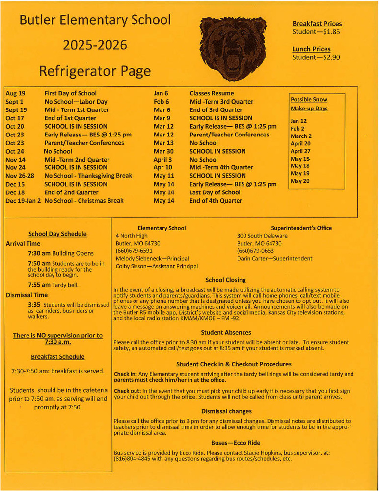 Refrigerator Page