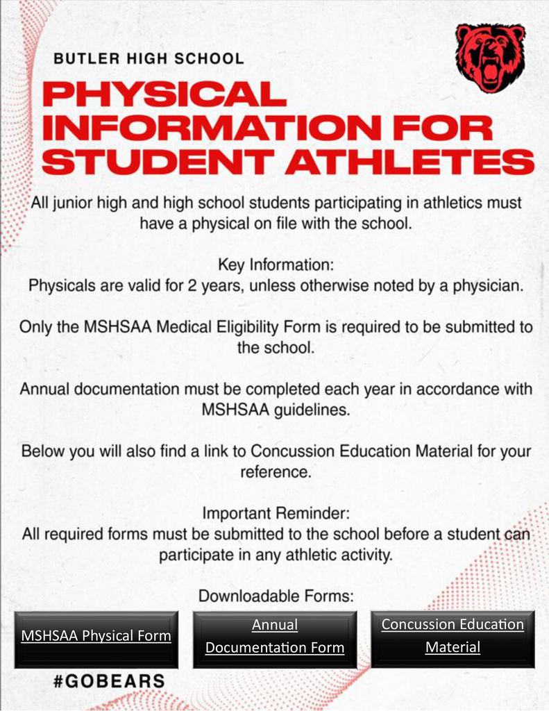 BHS Physical Info