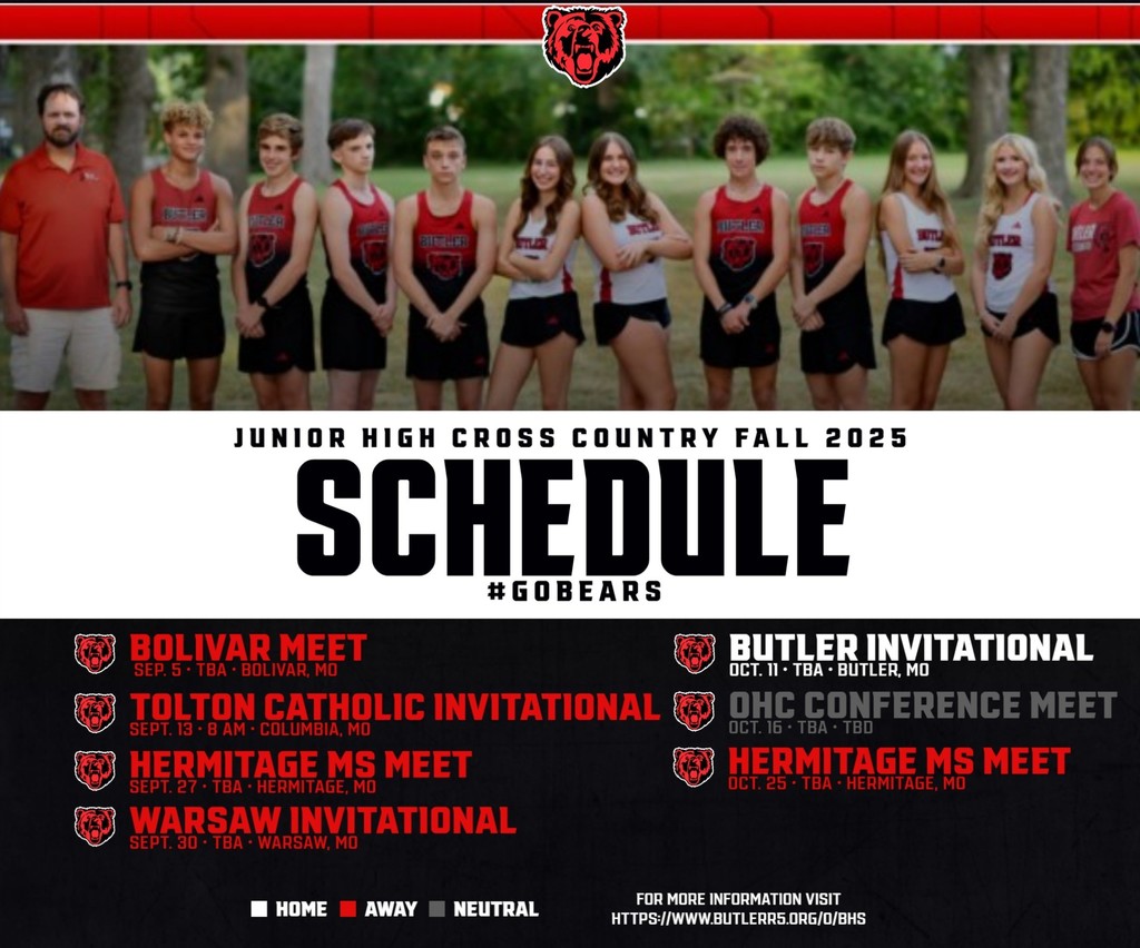 JH XC Schedule