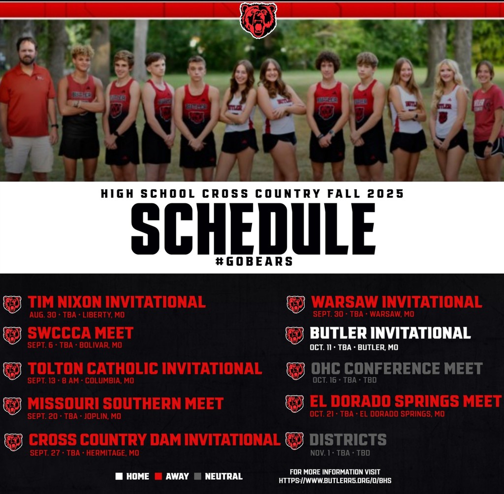 HS XC Schedule