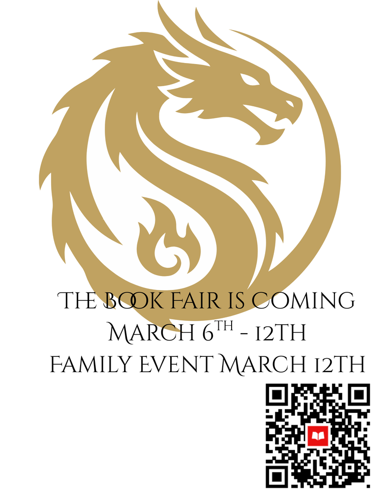 A dragon encircled in gold with a QR Code 