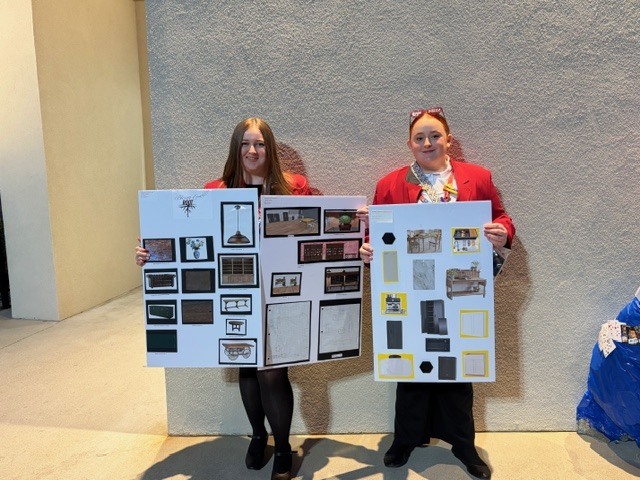 Addison and Abby with Interior design
