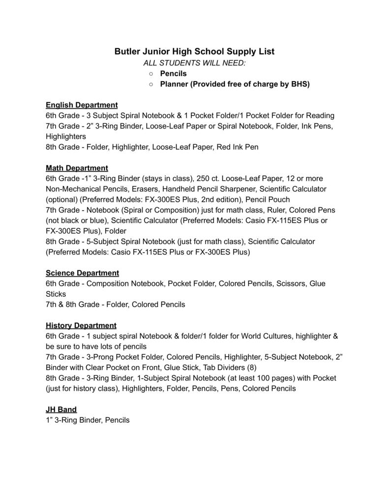 Junior High - Page 1