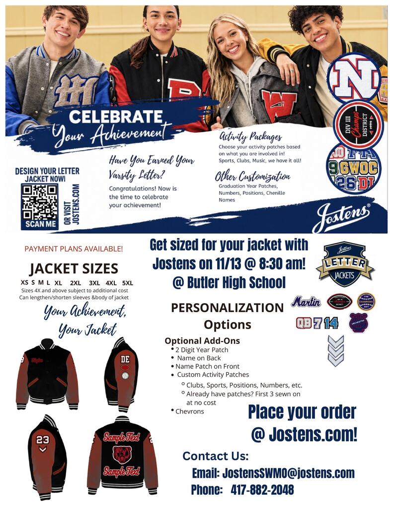 Jostens Lettermans Jacket