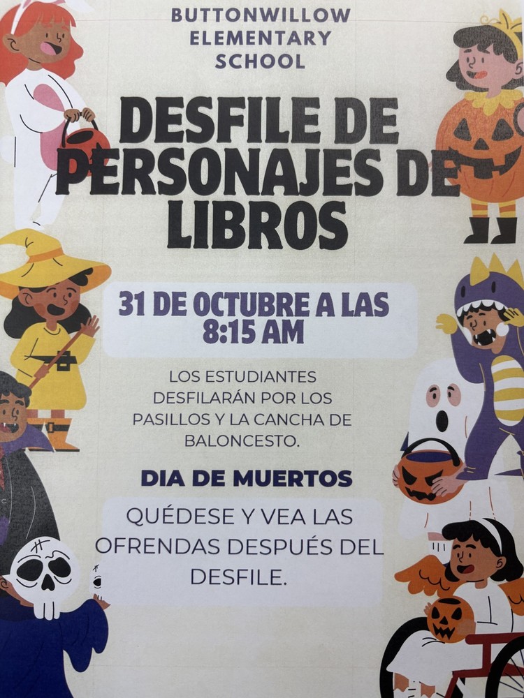 Character Parade Flyer Spanish