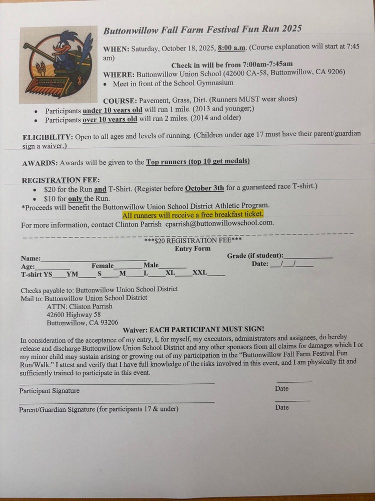 Fun Run Flyer