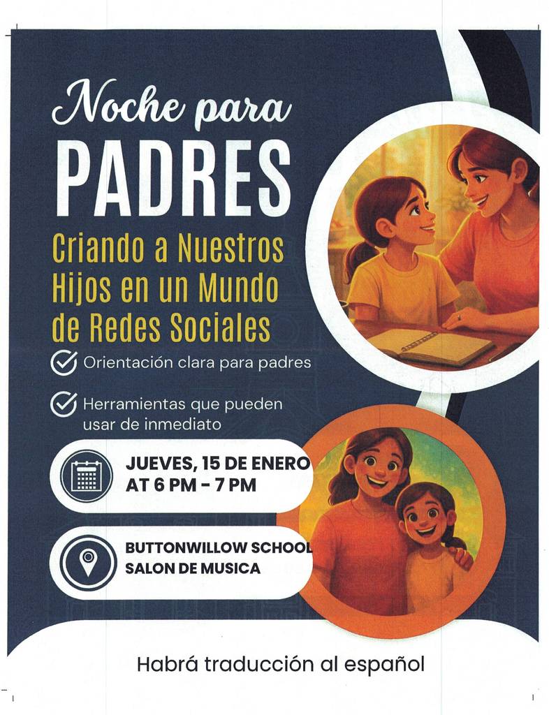 Spanish Parent Training Flyer