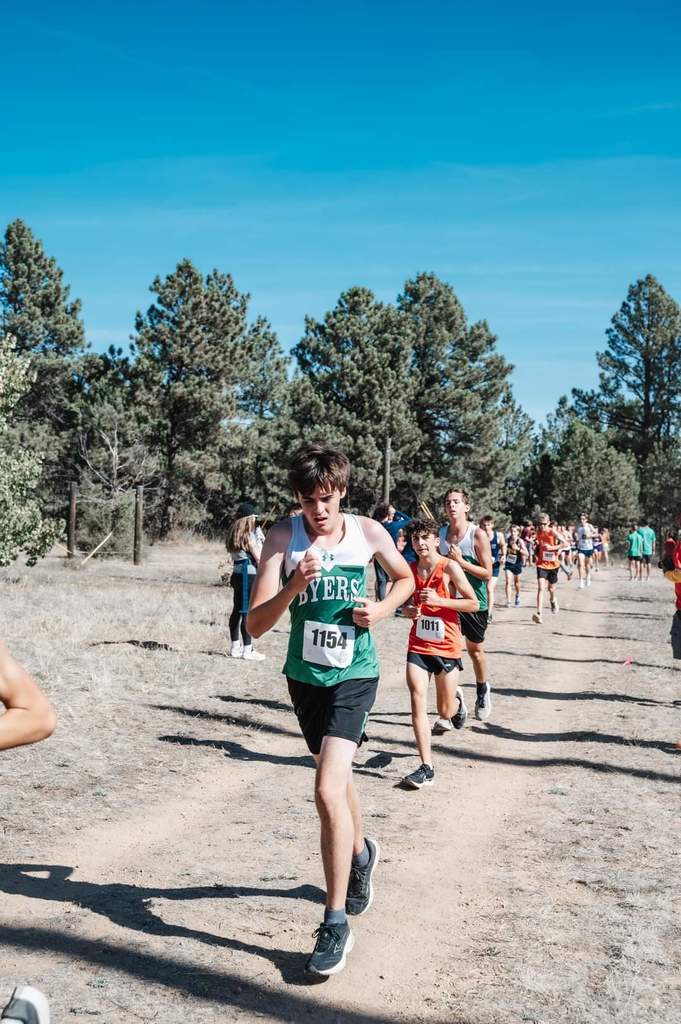 cross country kid running