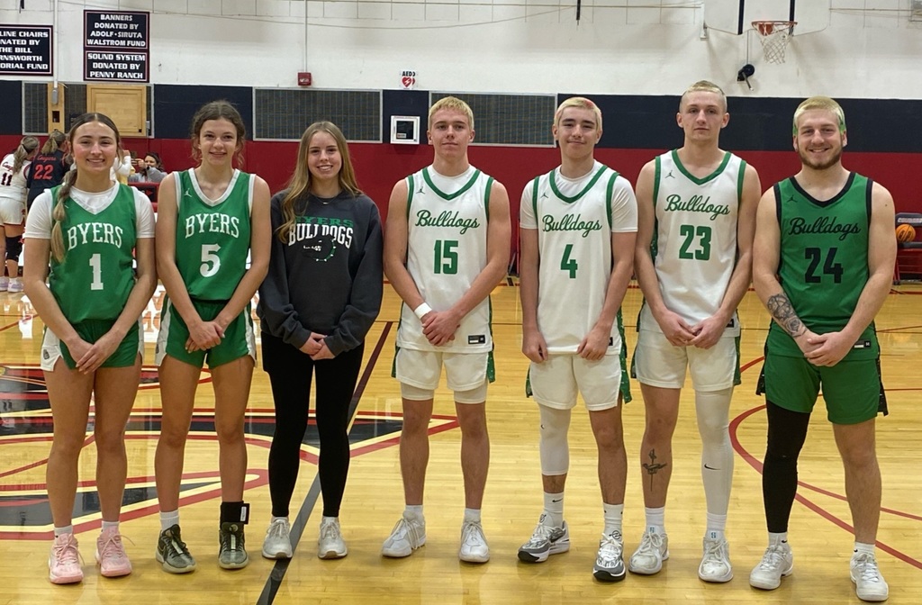 Byers Basketball players group picture