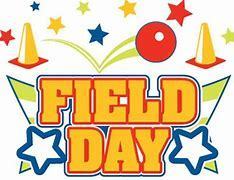 says field day and has cones and stars and balls 