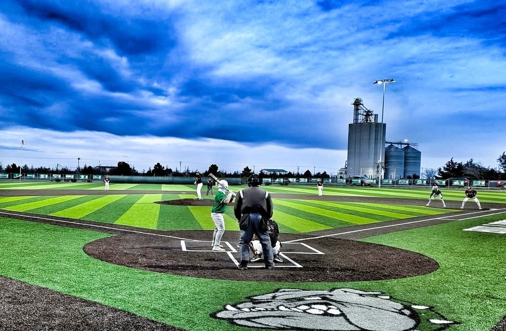 Baseball Picture with clouds