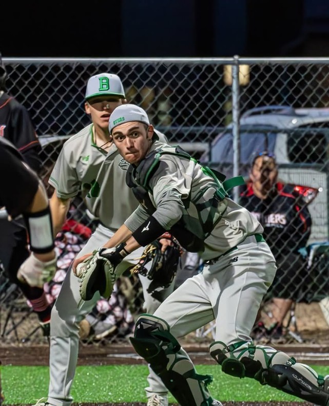 Chas playing baseball