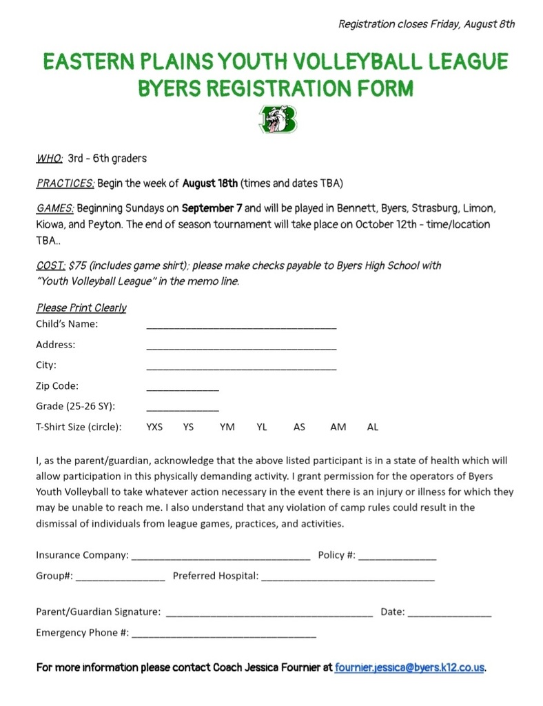Volleyball Registration