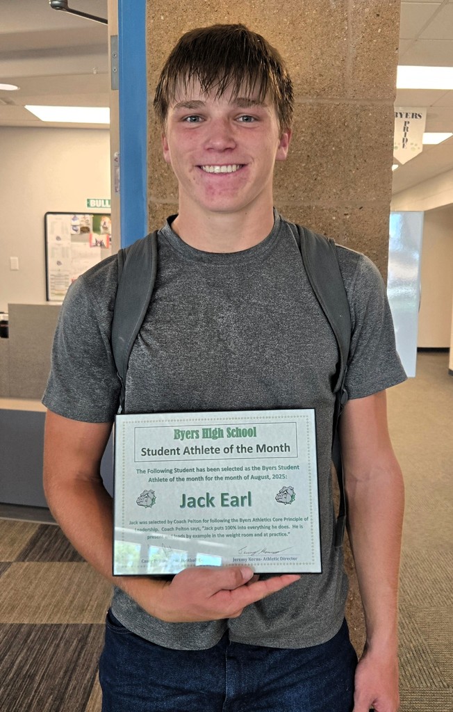 Jack Earl-Student Athlete of the Month - August