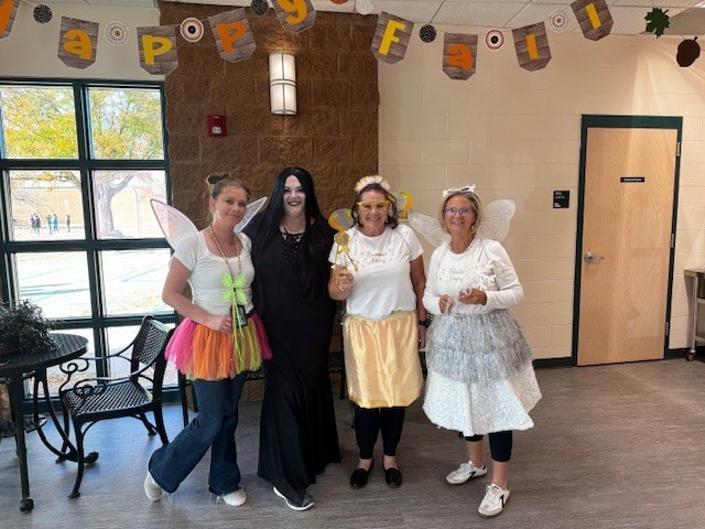 Halloween students dressed up