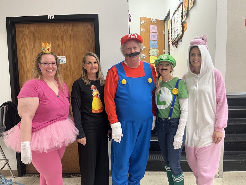 Halloween students dressed up