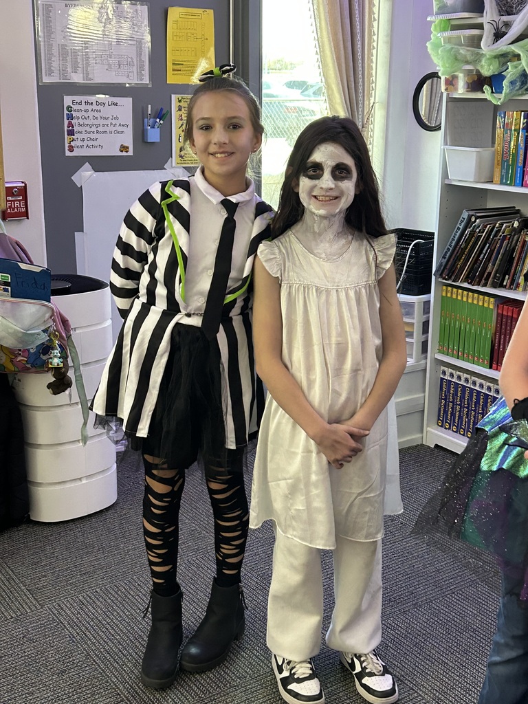 Halloween students dressed up