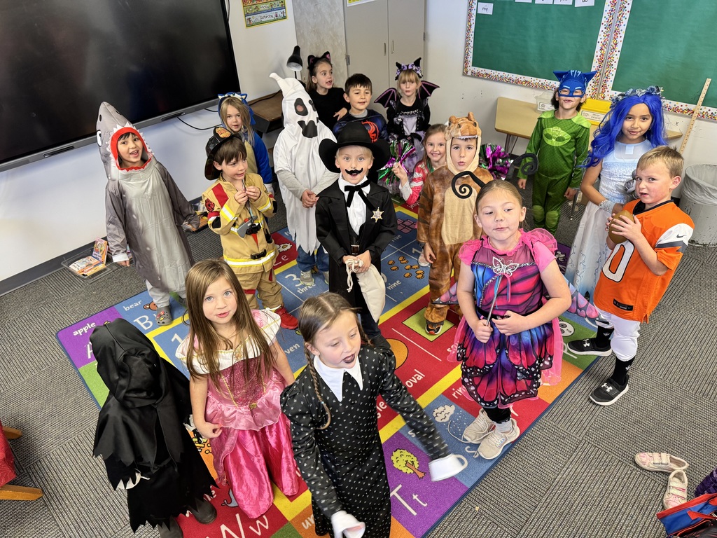 Halloween students dressed up