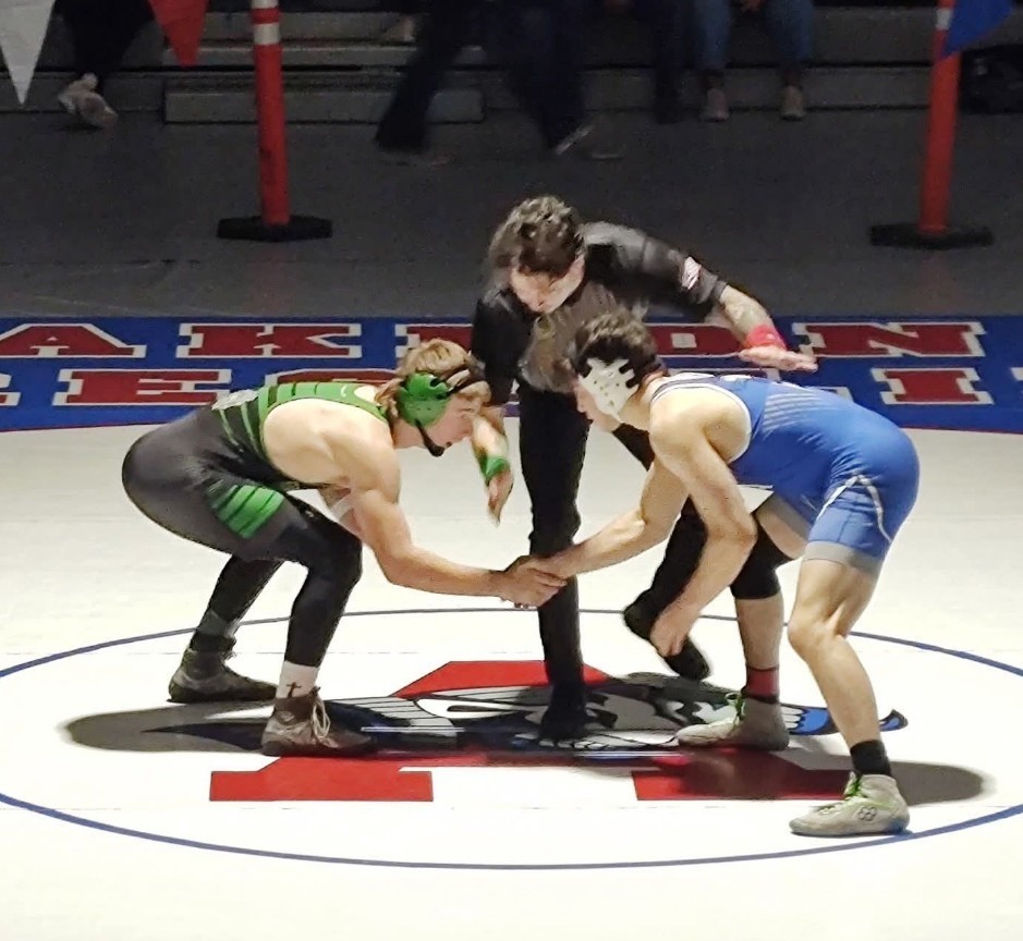 Wes getting ready to wrestle