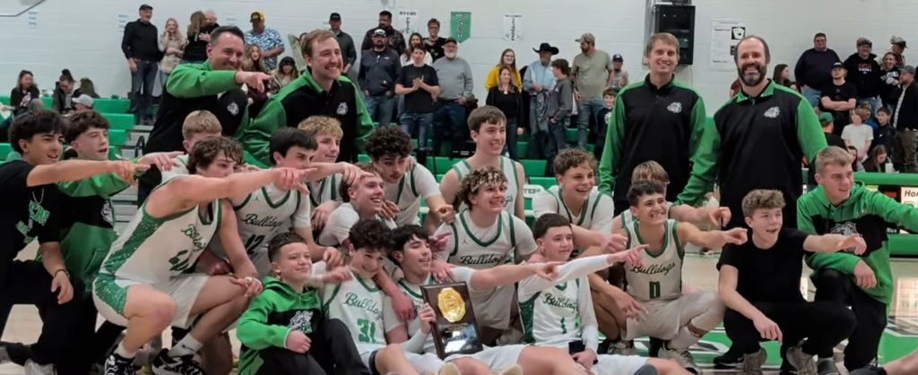 team celebrating regional victory