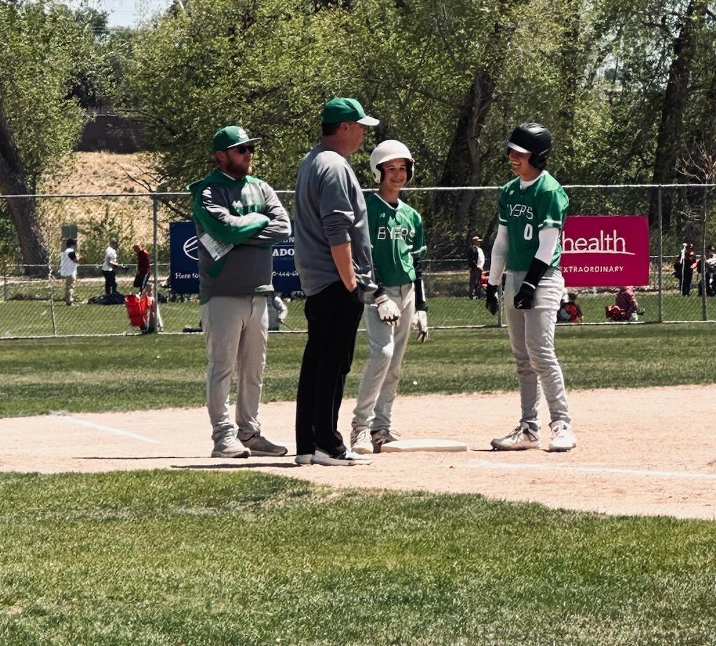 Baseball players on the field