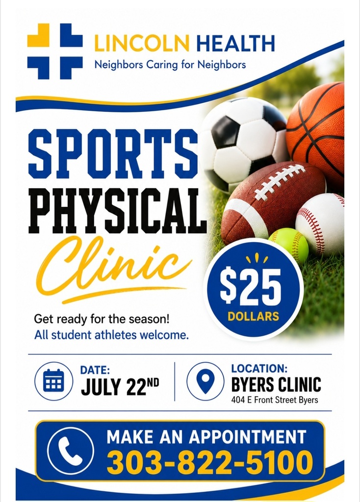 sports physical flier