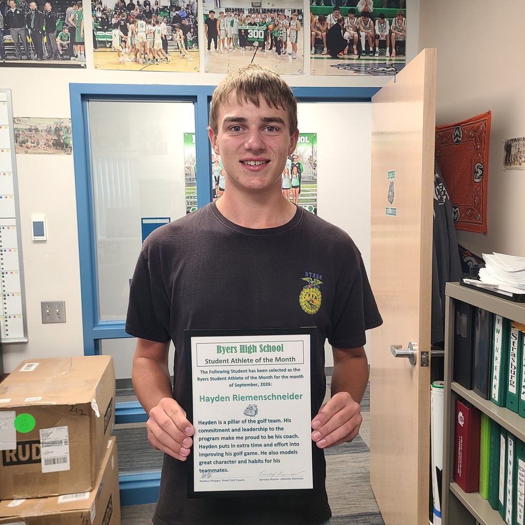 Hayden Athlete of the Month
