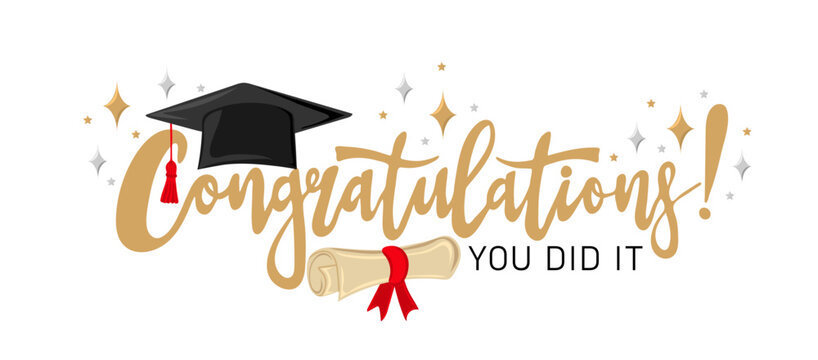 Congratulation you did it with diploma