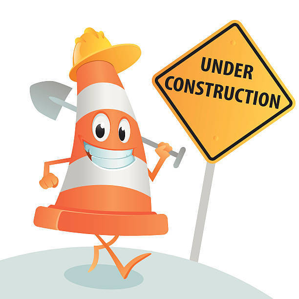 Under construction pylon image