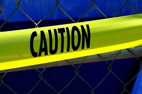 Yellow caution tape image