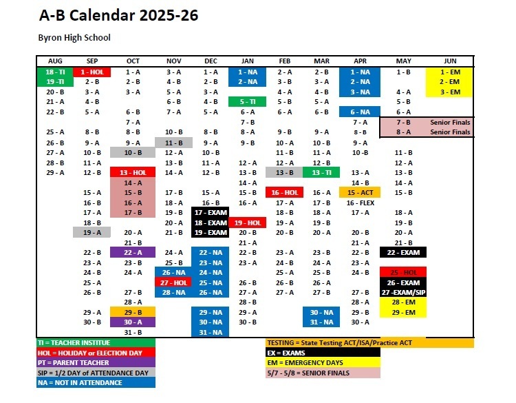 A-B Calendar 25-26