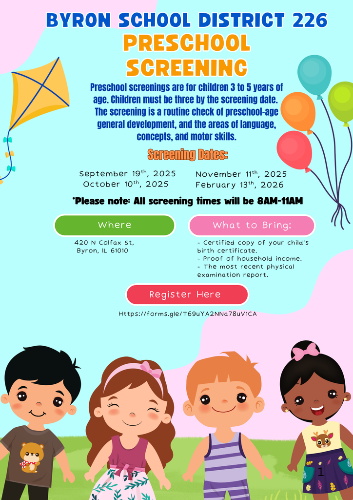 Register for preschool screenings Image