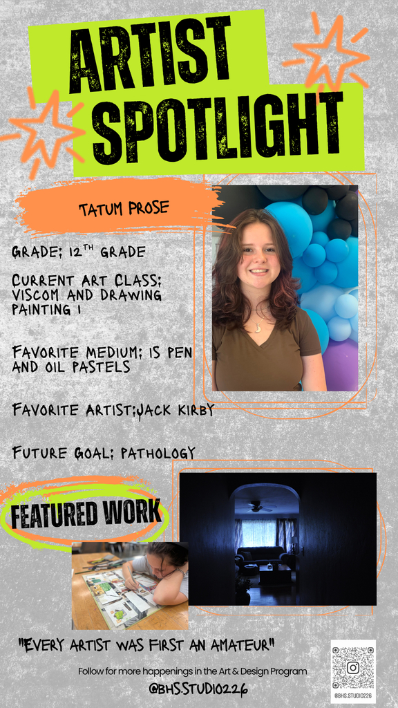 Tatum Prose Artist Spotlight Page
