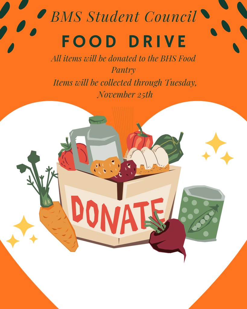 BMS Student Council Food Drive